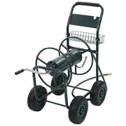 Carrello Avvolgitubi da Giardino Connettori 1/2" 75 m Acciaio