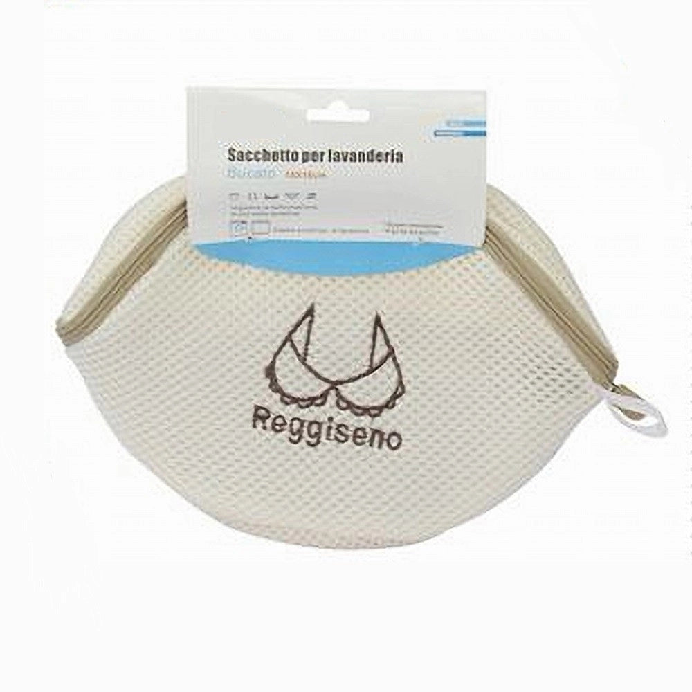 Trade Shop - Sacchetto Lavanderia Lavatrice Lavaggi Biancheria Intimo Reggiseno 18x16cm 59113 -