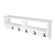 Appendiabiti con 15 ganci 120 x 22 x 37 cm bianco 03_0008186
