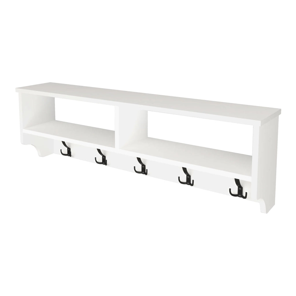 Appendiabiti con 15 ganci 120 x 22 x 37 cm bianco 03_0008186