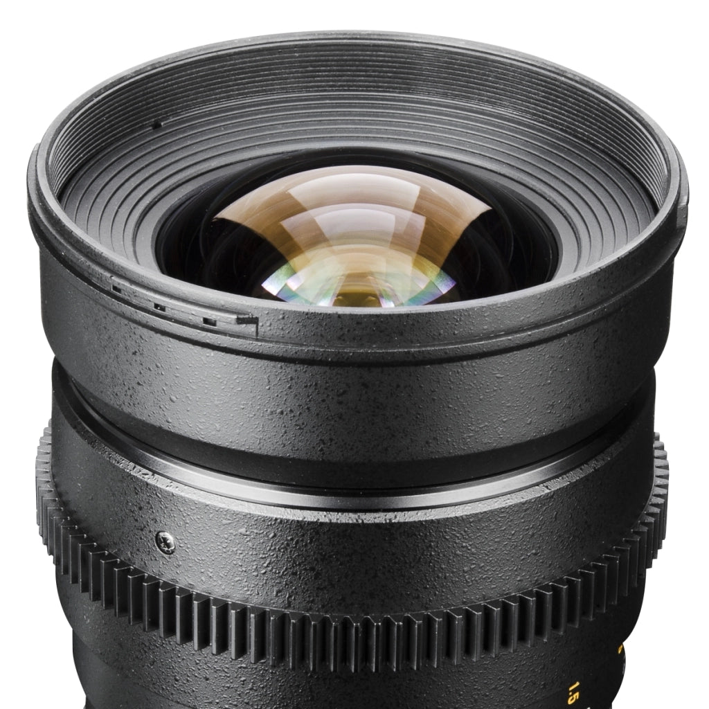 Walimex Pro Obiettivo fotografico e video VDSLR 24 mm 1:1.5 (incl. filettatura filtro 77 mm, paraluce, ghiera, apertura e messa a fuoco continua) per obiettivo Nikon F baionetta nera