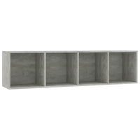 Libreria/Mobile TV Grigio Cemento 143x30x36 cm 800265