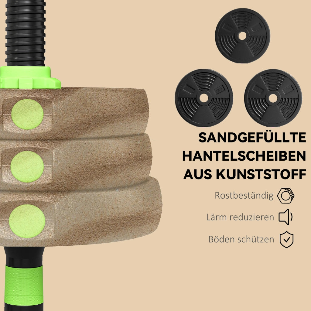 Set manubri regolabile 25 kg ¨C zephmum ¨C manubri corti e bilanciere