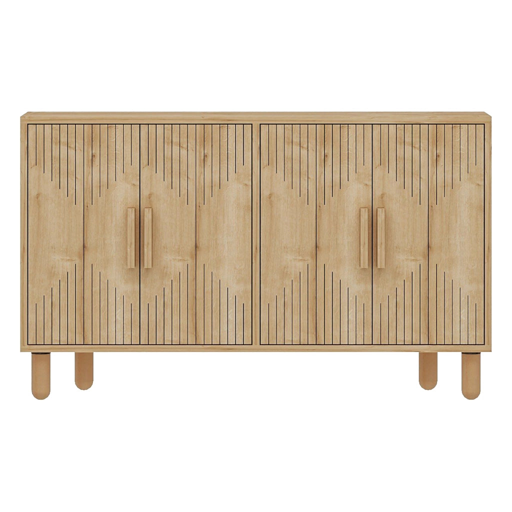 Madia Colzano, Credenza 2 Ripiani, 120x30x74h cm Marrone Rovere