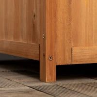 Fioriera da Giardino in Legno di Abete Marrone con Grigliato per Rampicanti e Decorazioni, 40x40x145 cm