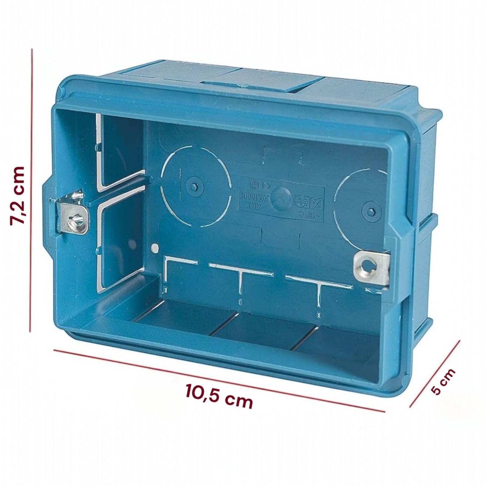 12 Cassette da Incasso 503 IP40 Scatole Elettriche da Parete per Interruttori