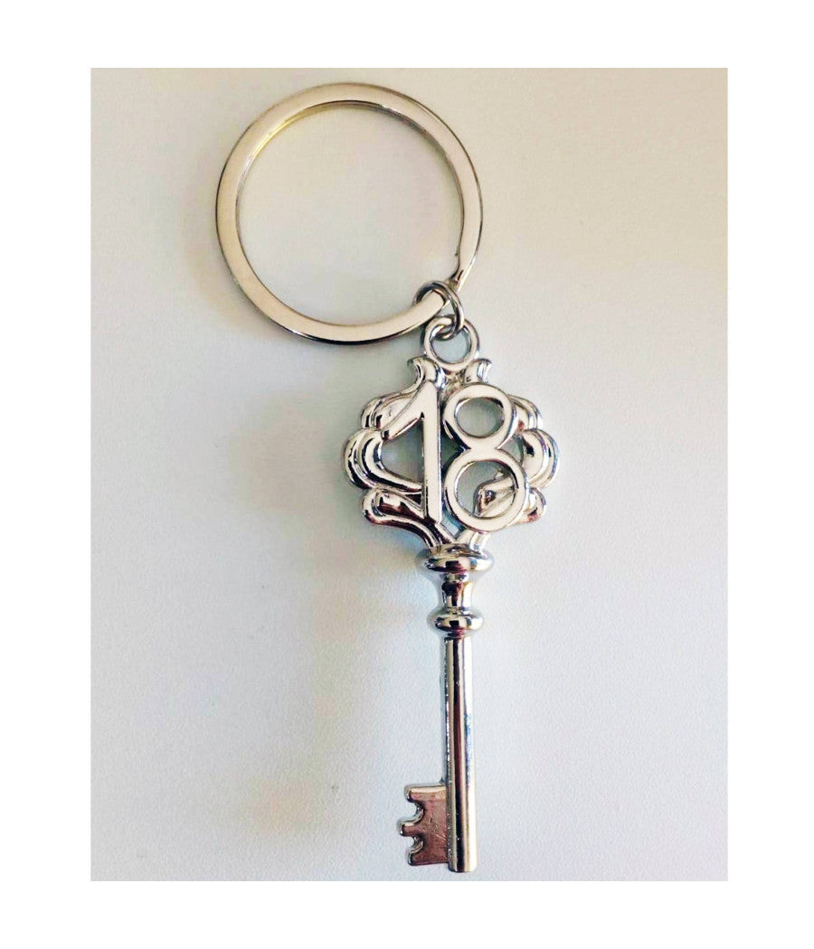 12 Portachiavi Porta Chiave Bomboniere A Forma Di Chiave Per 18 Anni Compleanno         