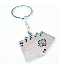 12 Portachiavi Porta Chiave Bomboniere Segnaposto Con Carte Da Gioco Poker Royal         