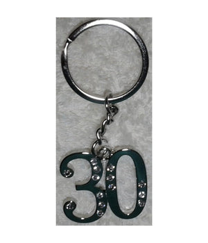 12 Portachiavi Porta Chiave Con Numero 30 Bomboniere Confetti Per Compleanno         