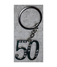 12 Portachiavi Porta Chiave Con Numero 50 Bomboniere Confetti Per Compleanno         