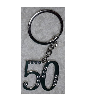 12 Portachiavi Porta Chiave Con Numero 50 Bomboniere Confetti Per Compleanno         