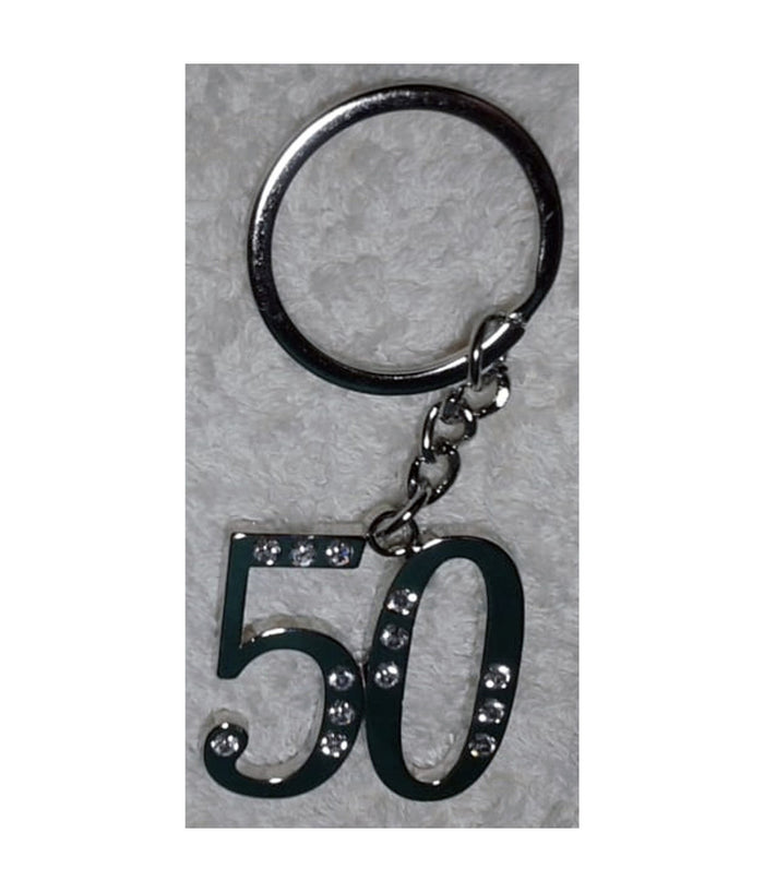 12 Portachiavi Porta Chiave Con Numero 50 Bomboniere Confetti Per Compleanno         