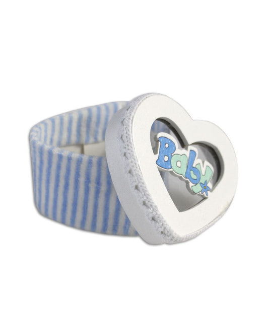 12 Scatolina Porta Confetti A Forma Di Cuore Bomboniera Nascita Bimbo Azzurro         