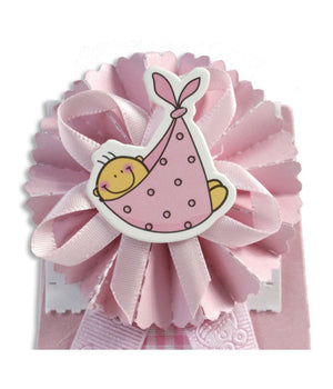 12 Scatolina Porta Confetti Bomboniera Nascita Battesimo Bimba Rosa Femmina         