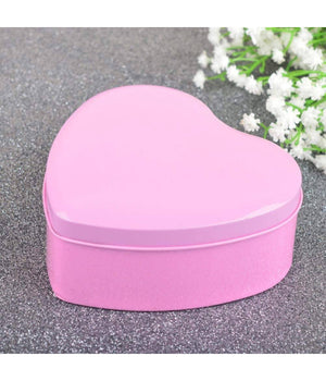 12 Scatoline In Latta A Forma Di Cuore Bomboniera Segnaposto Portaconfetti Rosa         