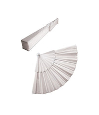 12 Ventagli Ventaglio Bianco Segnaposto Ricevimento Matrimonio Sposi Wedding         