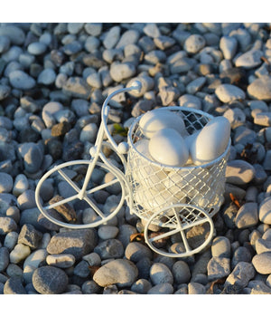 12 X Bomboniera Bomboniere Bicicletta A Tre Ruote Con Cestino Portaconfetti         