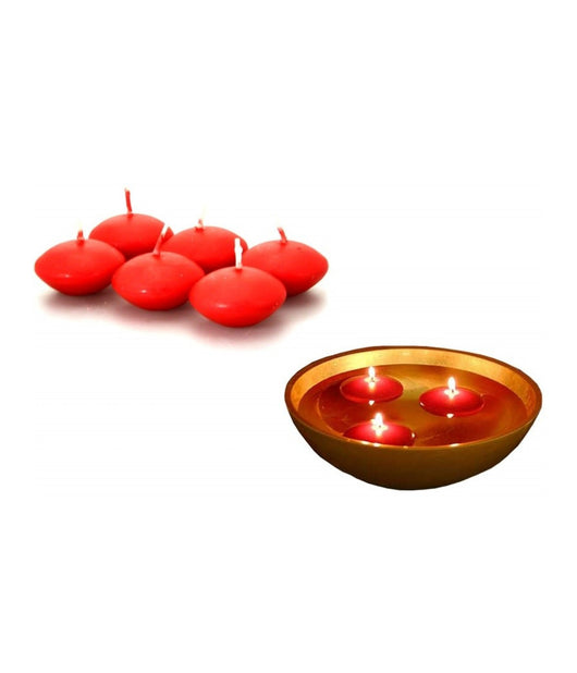 12 X Candeline Galleggianti Rosse Rosso Matrimonio Decorazione Tealight Candele         