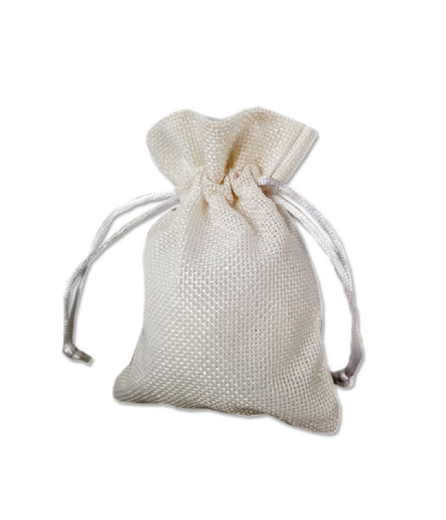 12 X Sacchetti Stoffa Porta Confetti Matrimonio Nascita Battesimo Bomboniera         