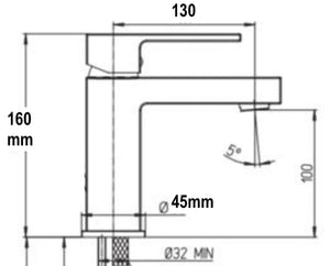 Rubinetteria serie completa miscelatori bagno lavandino appoggio e bidet squadrati
