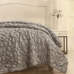 TRAPUNTA MATRIMONIALE 260X260 CM COLORE GRIGIO