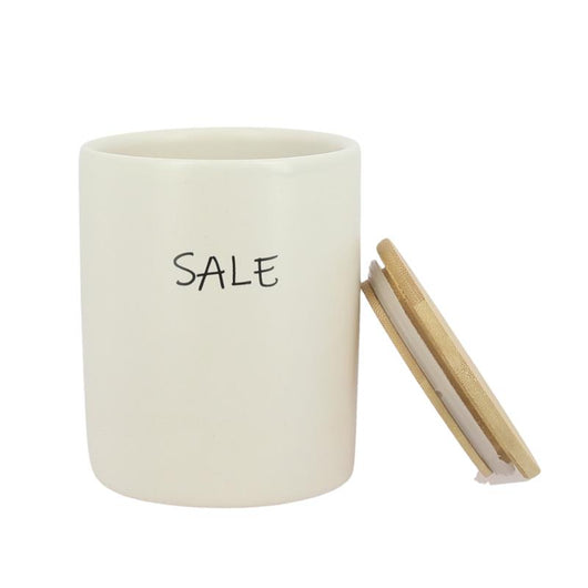 MAURY'S SET 2 BARATTOLI TONDI 10X13 CM SALE E ZUCCHERO CON TOP IN LEGNO