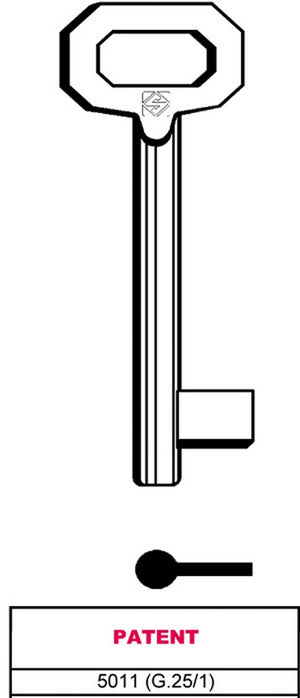 chiave a mappa 5011 (g.vaz 1) patent cod:ferx.vit12023