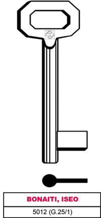 chiave a mappa 5012 (g.vaz 1) bonaiti, iseo cod:ferx.vit12024