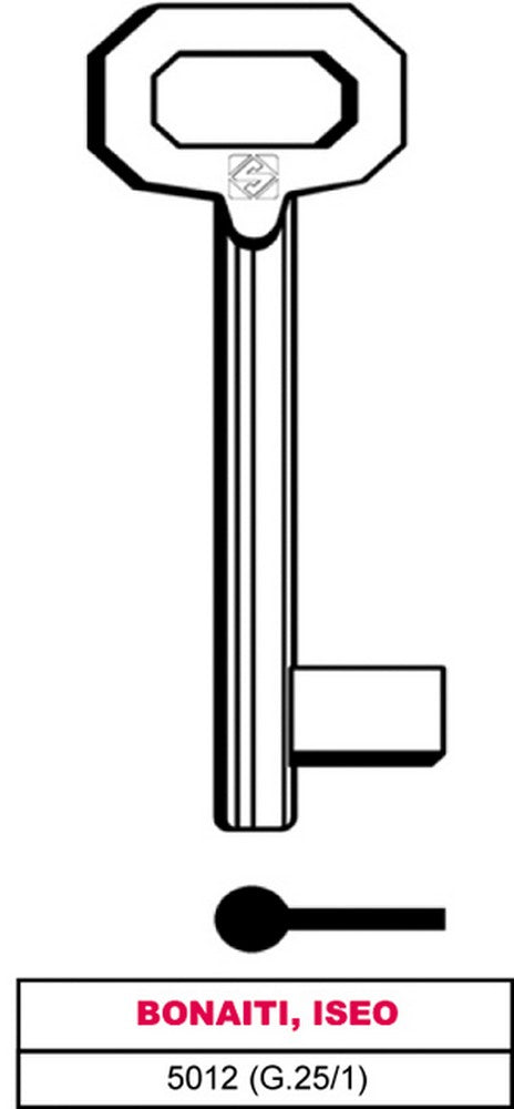 chiave a mappa 5012 (g.vaz 1) bonaiti, iseo cod:ferx.vit12024
