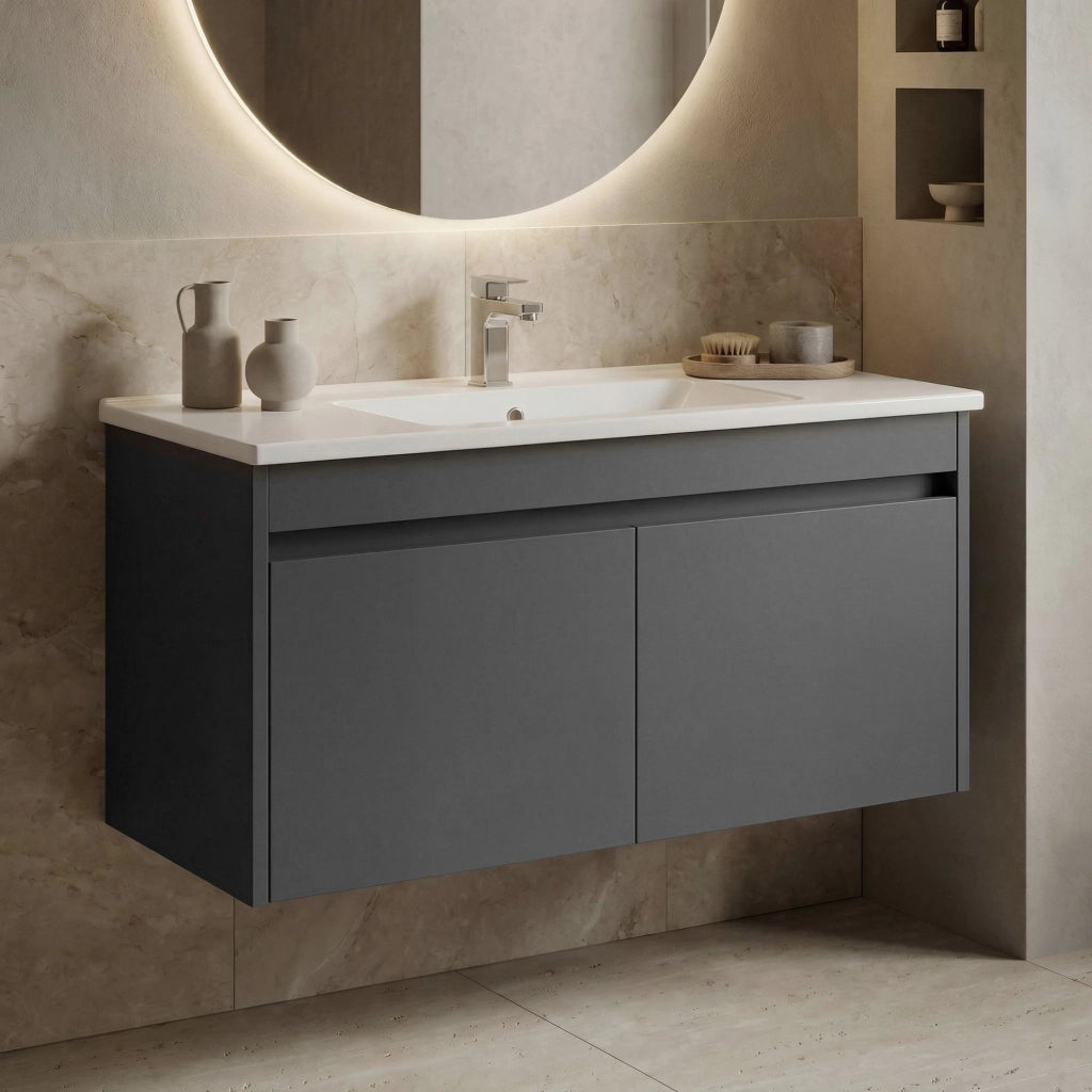 Mobile lavabo "Side 100 v3" - 100 x 45 x 52 cm - Antracite opaco