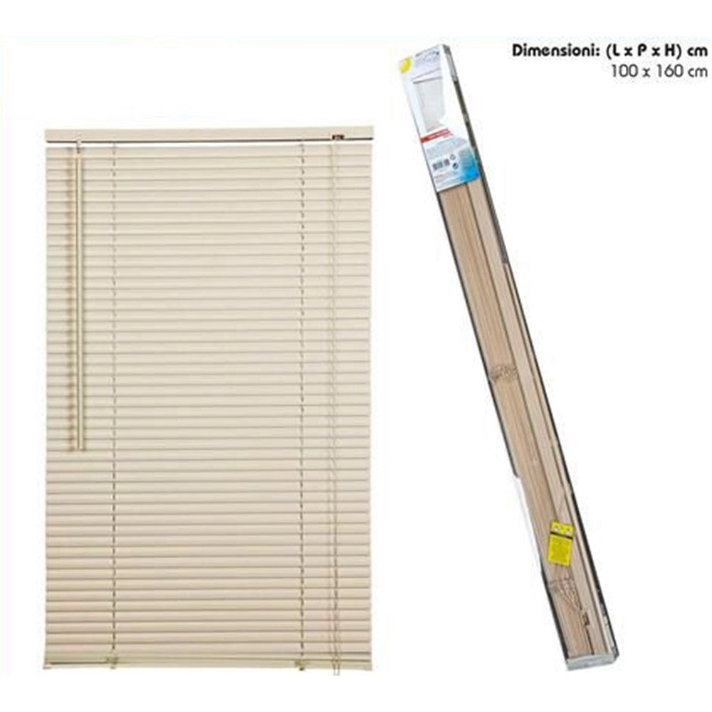 Trade Shop - Tenda Veneziana Beige In Pvc 100x160cm Per Portafinestra Finestra Parasole Tpl41 037901 -