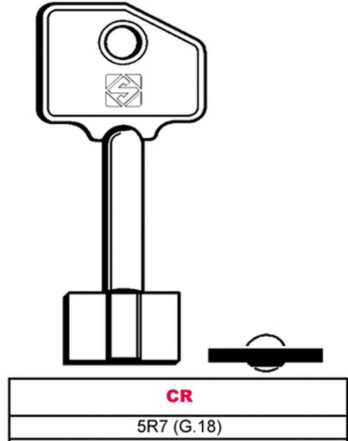chiave a pompa 5r7 (g.vas 5) cr cod:ferx.vit10330