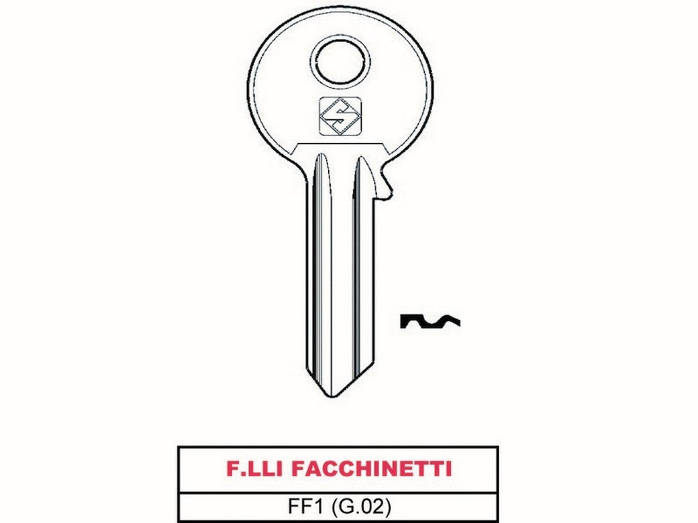 chiave asc ff1 (g.vac 0) f.lli facchinetti cod:ferx.vit14230