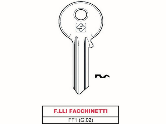 chiave asc ff1 (g.vac 0) f.lli facchinetti cod:ferx.vit14230
