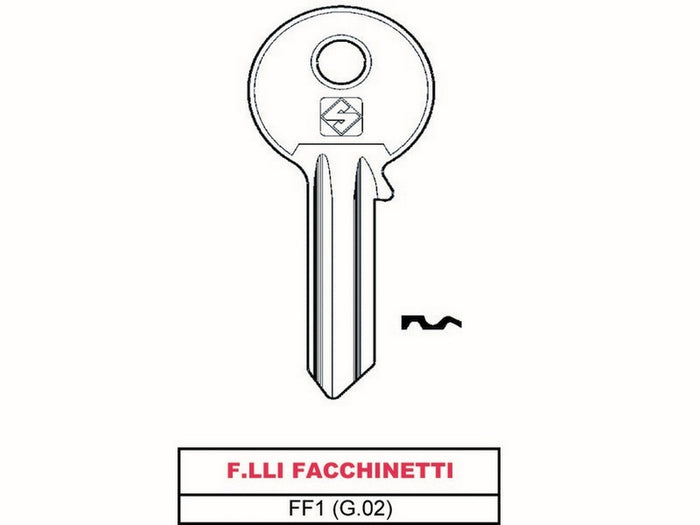 chiave asc ff1 (g.vac 0) f.lli facchinetti cod:ferx.vit14230