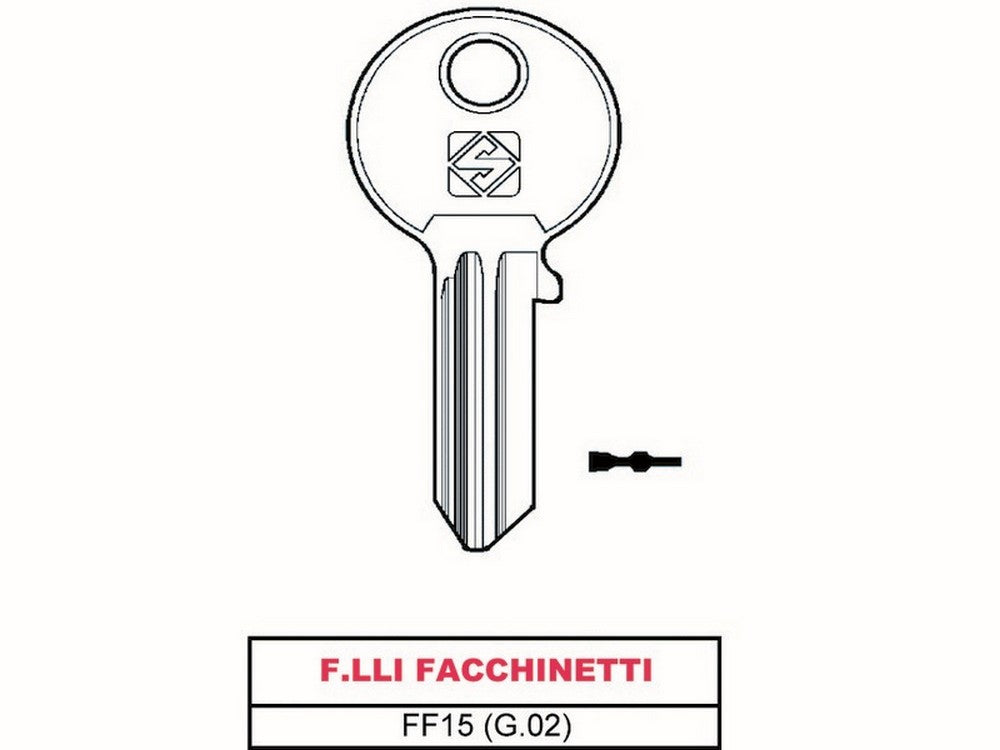 chiave asc ff15 (g.vac 0) f.lli facchinetti cod:ferx.vit17818