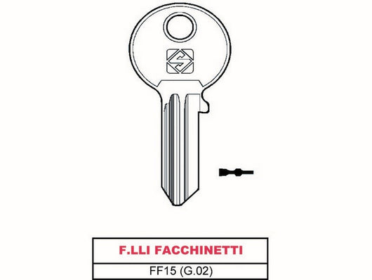 chiave asc ff15 (g.vac 0) f.lli facchinetti cod:ferx.vit17818