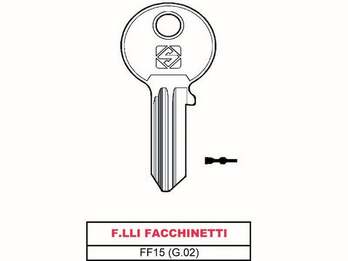 chiave asc ff15 (g.vac 0) f.lli facchinetti cod:ferx.vit17818