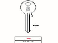 chiave asc ie27r (g.vac 0) iseo cod:ferx.vit28571