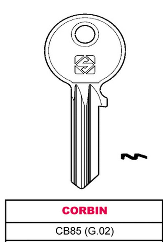 chiave asc cb85 (g.vac 4) corbin cod:ferx.vit23111