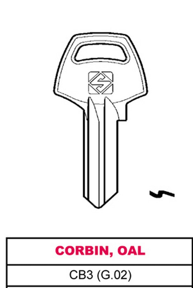 chiave asc cb3 (g.vac 4) corbin, oal cod:ferx.vit4892