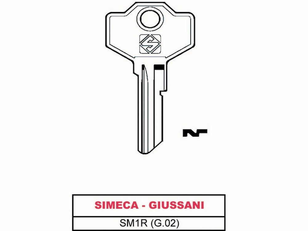 chiave asc sm1r (g.vac 0) simeca - giussani cod:ferx.vit6080
