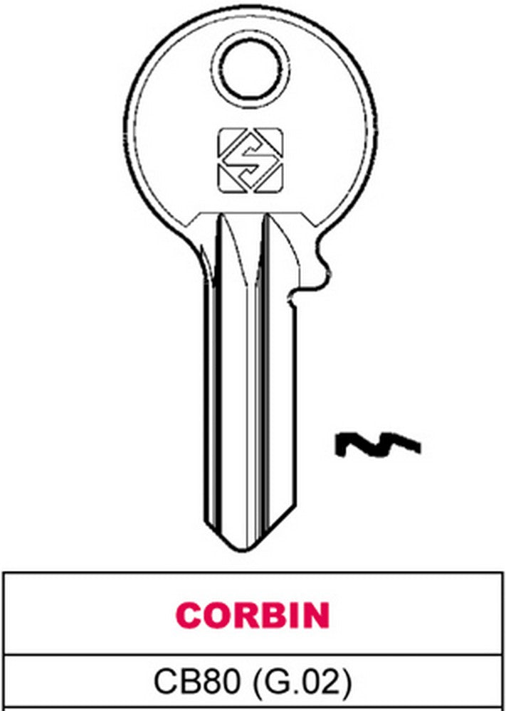 chiave asc cb80 (g.vac 0) corbin cod:ferx.vit25539