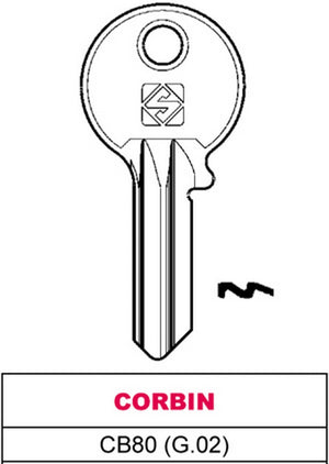 chiave asc cb80 (g.vac 0) corbin cod:ferx.vit25539