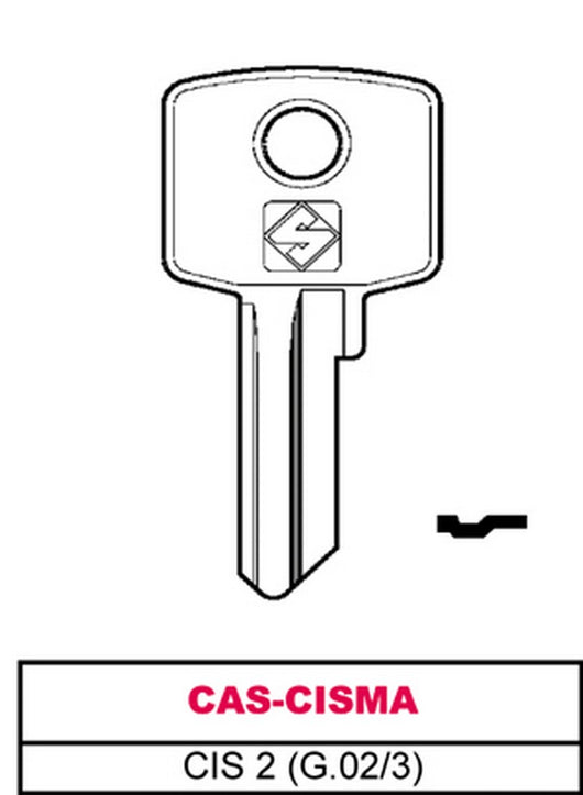 chiave asc cis 2 (g.vac 3) cas-cisma cod:ferx.vit4948