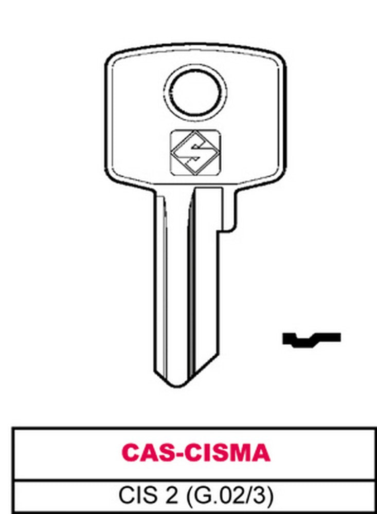 chiave asc cis 2 (g.vac 3) cas-cisma cod:ferx.vit4948