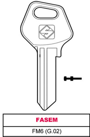 chiave asc fm6 (g.vac 0) fasem cod:ferx.vit25542