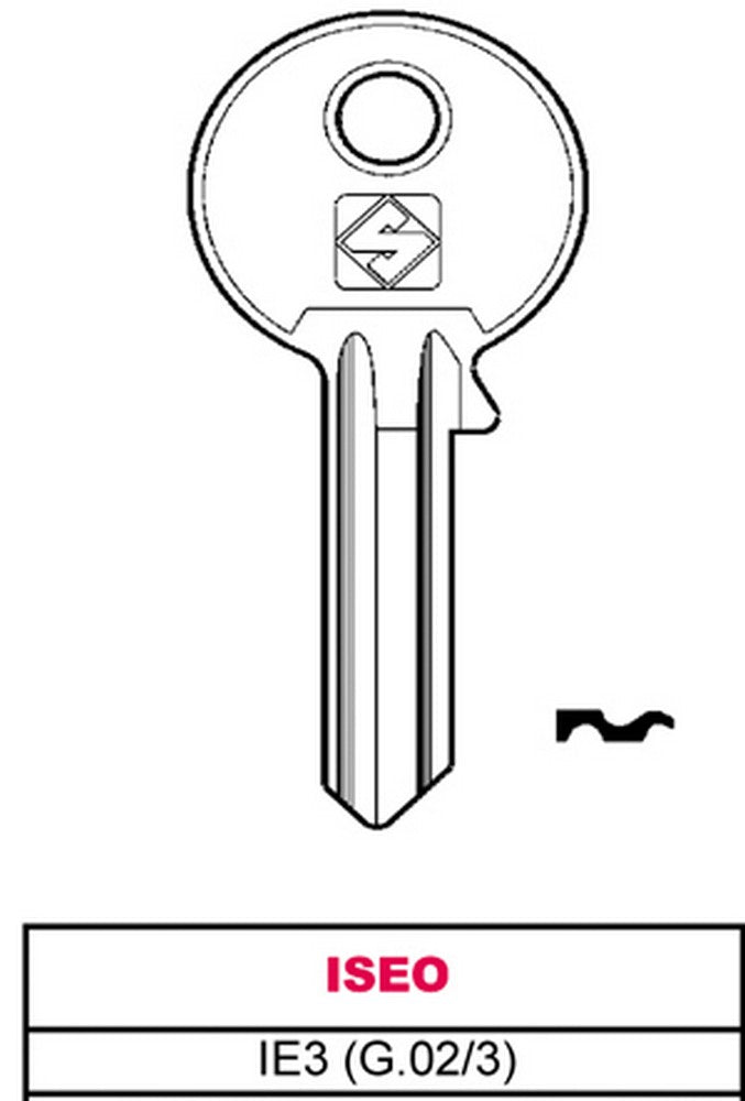 chiave asc ie3 (g.vac 3) iseo cod:ferx.vit9599