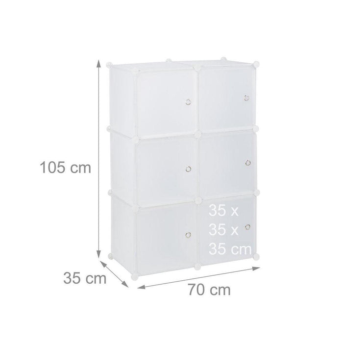 Mobile contenitore in plastica con 6 ante bianco 13_0002583_2