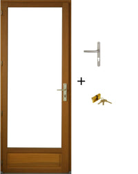 Finestra in legno a 1 anta Altezza 215 X Larghezza 80 Estrazione a sinistra (dimensioni della tabella)+ maniglia e barilotto senza maniglia